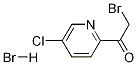 2-ブロモ-1-(5-クロロピリジン-2-イル)エタノン臭化水素酸塩 化学構造式
