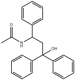 N-(3-Hydroxy-1,3,3-triphenylpropyl)acetamide 结构式