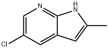 1H-Pyrrolo[2,3-b]pyridine, 5-chloro-2-methyl- Struktur