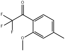 Ethanone, 2,2,2-trifluoro-1-(2-methoxy-4-methylphenyl)- (9CI) 化学構造式