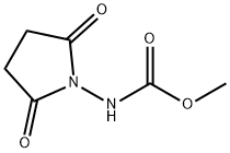 Carbamic  acid,  (2,5-dioxo-1-pyrrolidinyl)-,  methyl  ester  (9CI) 结构式