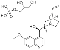 2[(8α,9R)-6′-メトキシシンコナン-9-オール]・1,2,3-プロパントリオール1-りん酸 化学構造式