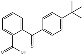 o-(p-tert-ブチルベンゾイル)安息香酸 化学構造式