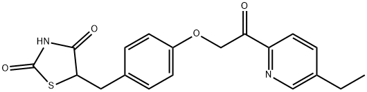 146062-49-9 5-[4-[2-(5-エチル-2-ピリジニル)-2-オキソエトキシ]ベンジル]チアゾリジン-2,4-ジオン
