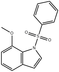 1-苯磺酰基-7-甲氧基吲哚 结构式