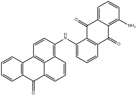 1-氨基-5-[(7-氧代-7H-苯并[DE]蒽-3-基)氨基]蒽醌, 14608-27-6, 结构式