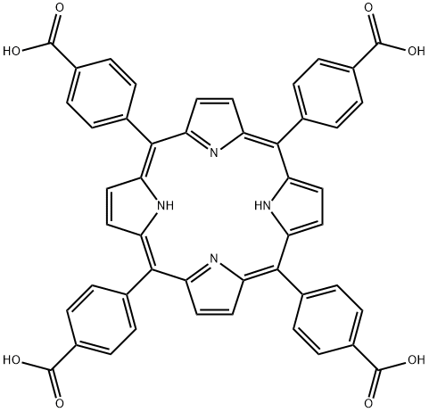 中-四(4-羧基苯基)卟吩,14609-54-2,结构式