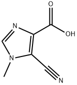 1H-Imidazole-4-carboxylicacid,5-cyano-1-methyl-(9CI) Structure