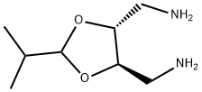 (4R,5R)-4,5-BIS(AMINOMETHYL)-2-ISOPROPYL-1,3-DIOXOLANE , 146092-05-9, 结构式