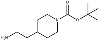 2-(N-Boc-4-哌啶基)乙胺,146093-46-1,结构式