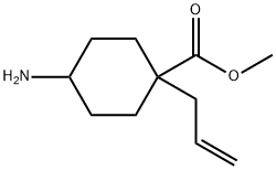 Cyclohexanecarboxylic acid, 4-amino-1-(2-propenyl)-, methyl ester (9CI) 结构式