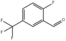 2-フルオロ-5-(トリフルオロメチル)ベンズアルデヒド 化学構造式