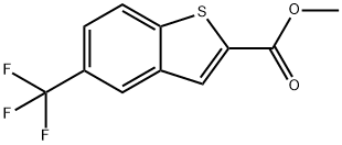 5-(トリフルオロメチル)ベンゾ[B]チオフェン-2-カルボン酸メチル 化学構造式