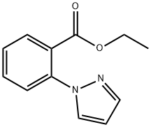 2-(1-吡唑基)苯甲酸乙酯 结构式