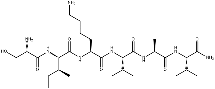 seryl-isoleucyl-lysyl-valyl-alanyl-valinamide 结构式
