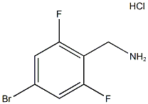 (4-Bromo-2,6-difluorophenyl)methanamine hydrochloride Structure