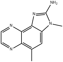 2-AMINO-3,5-DIMETHYLIMIDAZO(4,5-F)QUINOXALINE,146177-57-3,结构式