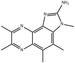 2,AMINO-3,4,5,7,8-PENTAMETHYLIMIDAZO(4,5-F)QUINOXALINE,146177-62-0,结构式