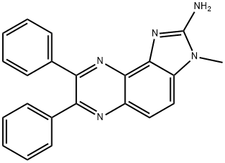 2-AMINO-3-METHYL-7,8-DIPHENYLIMIDAZO(4,5-F)QUINOXALINE 结构式