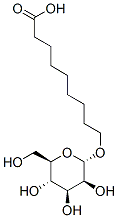 Nonanoic acid, 9-(.alpha.-D-mannopyranosyloxy)- Struktur