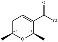 2H-Pyran-3-carbonyl chloride, 5,6-dihydro-2,6-dimethyl-, cis- (9CI) Structure