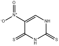 2,4-dithio-5-nitropyrimidine Struktur