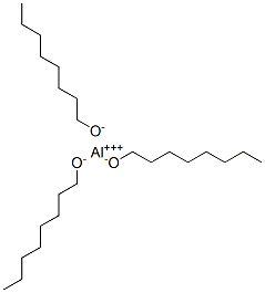 アルミニウムトリス(1-オクタノラート) 化学構造式