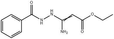 ETHYL 3-AMINO-3-(2-BENZOYLHYDRAZINO)ACRYLATE,146255-36-9,结构式