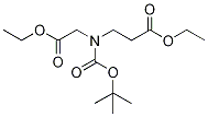 3-(tert-Butoxycarbonyl-ethoxycarbonylmethyl-amino) -propionic acid ethyl ester Structure