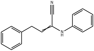 4-Phenyl-2-(phenylamino)-2-butenenitrile Struktur