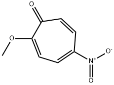 2-methoxy-5-nitro-2,4,6-cycloheptatrien-1-one  Structure