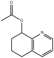 酢酸5,6,7,8-テトラヒドロ-8-キノリノール 化学構造式