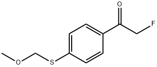 Ethanone, 2-fluoro-1-[4-[(methoxymethyl)thio]phenyl]- (9CI) Structure