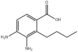 Benzoic acid, 3,4-diamino-2-butyl- (9CI) Struktur