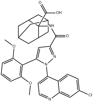 146362-70-1 2-[[[1-(7-氯-4-喹啉基)-5-(2,6-二甲氧基苯基)-1H-吡唑-3-基]羰基]氨基]-金刚烷-2-羧酸