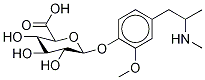 4-Hydroxy-3-methoxy Methamphetamine 4-β-D-Glucuronide
(Mixture of Diastereomers) Structure