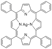 meso-Tetraphenylporphyrin-Ag(II) 化学構造式