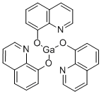 三(8-羟基喹啉)-镓 结构式