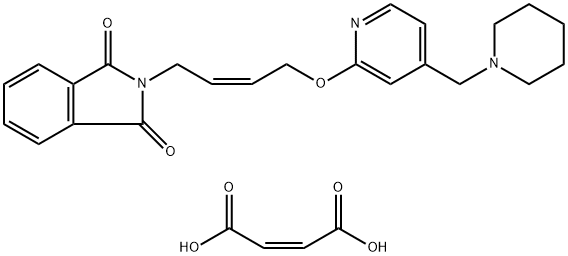 N-{4-[4-(피페리디노메틸)피리딜-2-옥시]-시스-2-부텐}프탈이미드말레산