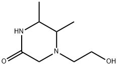 Piperazinone, 4-(2-hydroxyethyl)-5,6-dimethyl- (9CI) Structure