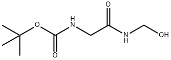 Carbamic acid, [2-(hydroxymethylamino)-2-oxoethyl]-, 1,1-dimethylethyl ester, 结构式