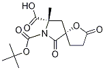1-Oxa-7-azaspiro[4.4]nonane-7,8-dicarboxylic acid, 2,6-dioxo-, 7-(1,1-diMethylethyl) 8-Methyl ester, (5S,8S)- Struktur