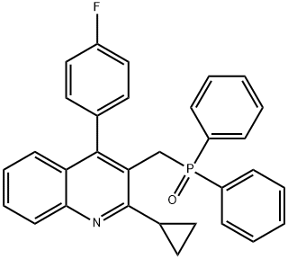 2-Cyclopropyl-3-[(diphenylphosphinyl)methyl]-4-(4-fluorophenyl)quinoline