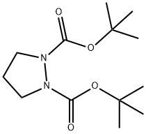 1,2-ジ-BOC-ピラゾリジン 化学構造式