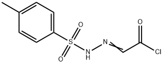 4-甲基-2-(2-氯代-2-氧代乙亚甲基)苯磺酰肼,14661-69-9,结构式
