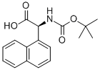 (S)-2-((叔丁氧基羰基)氨基)-2-(萘-1-基)乙酸 结构式
