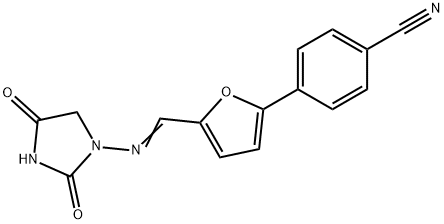 p-[5-[N-(2,4-Dioxoimidazolidin-1-yl)formimidoyl]-2-furyl]benzonitrile 结构式