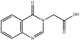 (4-氧代-3(4H)-喹唑啉基)乙酸, 14663-53-7, 结构式