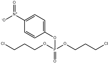 Bis(3-chloropropyl) p-nitrophenyl phosphate 结构式