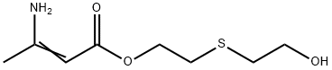 3-Amino-2-butenoic acid 2-(2-hydroxyethylthio)ethyl ester 结构式